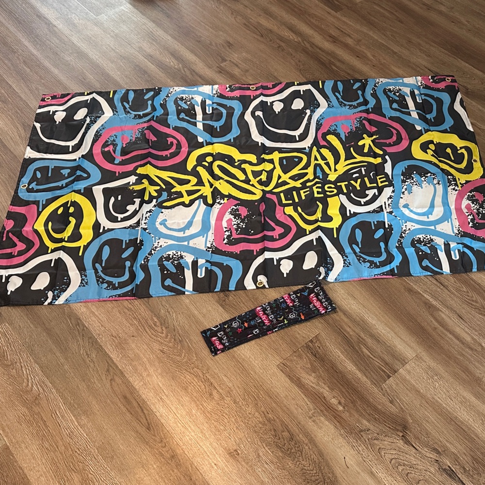 Kids Graphic banner Blue, Yellow, Pink